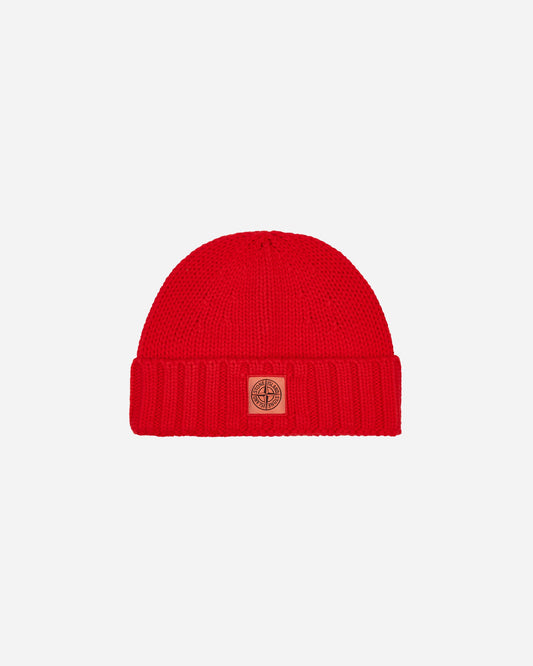 Garment Dyed Wool Beanie Lobster Red