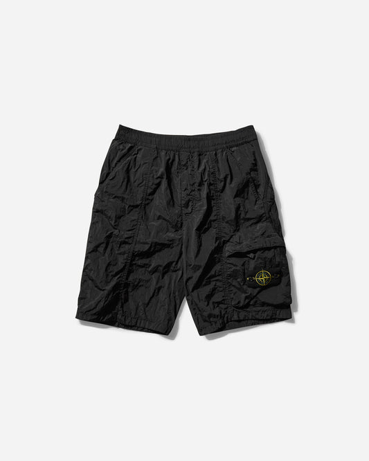Men's Nylon Metal Cargo Shorts Black