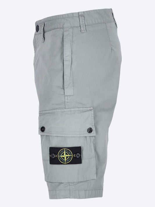 Cotton twill stretch shorts